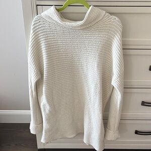 Pilcro Cream Cowl Neck Sweater